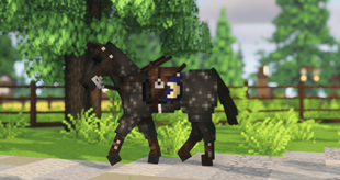 Brown leather and halloween set