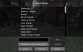 Select Biomes