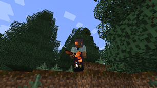 Eating fried chicken