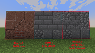 Three different palettes