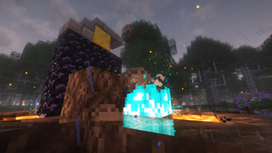 Ruined Nether Portal with Euphoria Patches