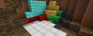 Cut ore blocks