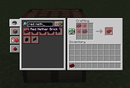 Red Nether Brick Item and Recipe (v1.1.0)