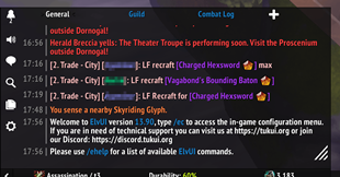 Chat frame (ElvUI Skin)