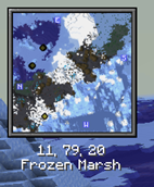 Terralith Biome Displayed in Xaero's Minimap