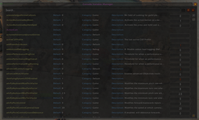 Console Variable Manager