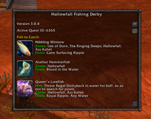 Hints for daily quests, depending on the quest.