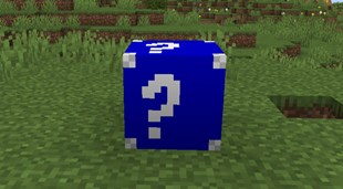 le lucky block bleu