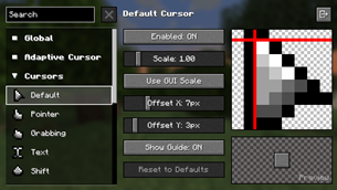 Cursor Settings