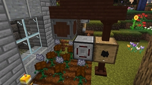 Autocrafting with crafting crops.