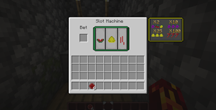 Interface of slot machine