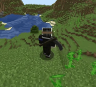 The scythe on a player's back