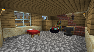 The inside of the house