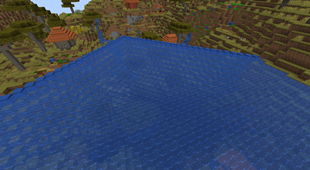 Flooding a village with the flood bucket