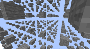 Skygrid block in void world