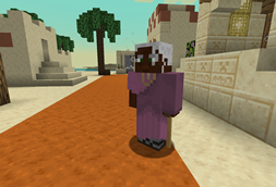 Elderly Woman with Cane