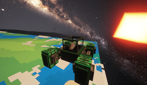 Space Travelling (can be made with Create contraptions)
