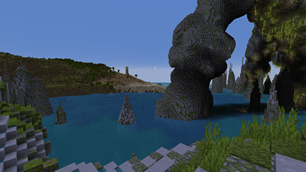 View of Shore from Cliffside