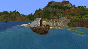 Docking at a beach village