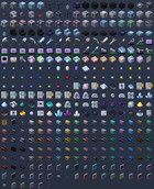 All items and blocks in JEI - White Theme.