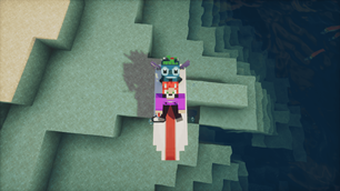Stitch with Hula in the surfboard