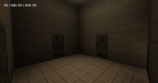 The rooms are empty.