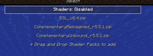 The shaders