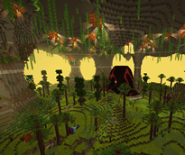 Alex's cave biome/ Valcano