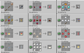 Crafting recipes