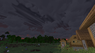 Cumulus Clouds At Dusk