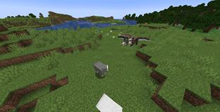 Pack of Utahraptors stalking sheep