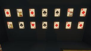 cards on wall