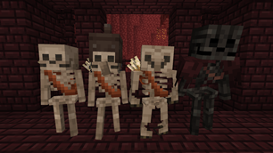 Nether Skeletons and Wither Skeleton