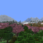 Frozen peaks landscape