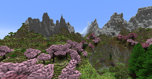 Chery Grove, Boskage on the slopes, Blooming Grove  and Redwood Forest at the foothills