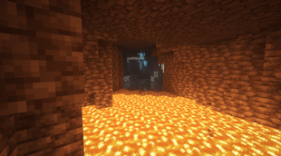 Cave Opening into Lava Pool