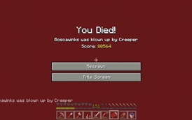 You get damaged emotionally on this screen.