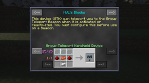 Group Teleport Handheld Device recipe