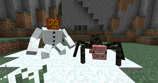 Mutant Snow Golem & Spider Pig