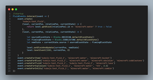 Fluid Interaction Example Code