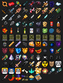 All Items currently available in the mod