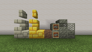 Temple Bricks, Gilded Temple Bricks, Mud Dreg, White Copper