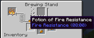 Fire Resistance Recipe Output