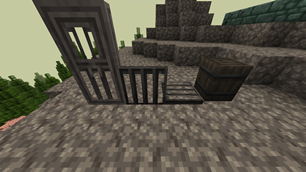 Iron bar stuff and small barrel.