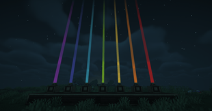 Colored optical sensor beams