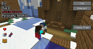 Chat with villagers and make friends!