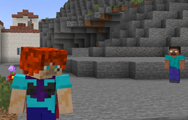 Herobrine will not hurt the player!