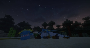 A dragon rider stargazing