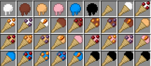 All the creams & ice creams of V1.