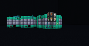 A zombie loot farm using only the multiblock form machines